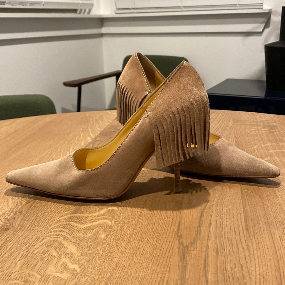 Miu Miu (by Prada) heels with fringe!